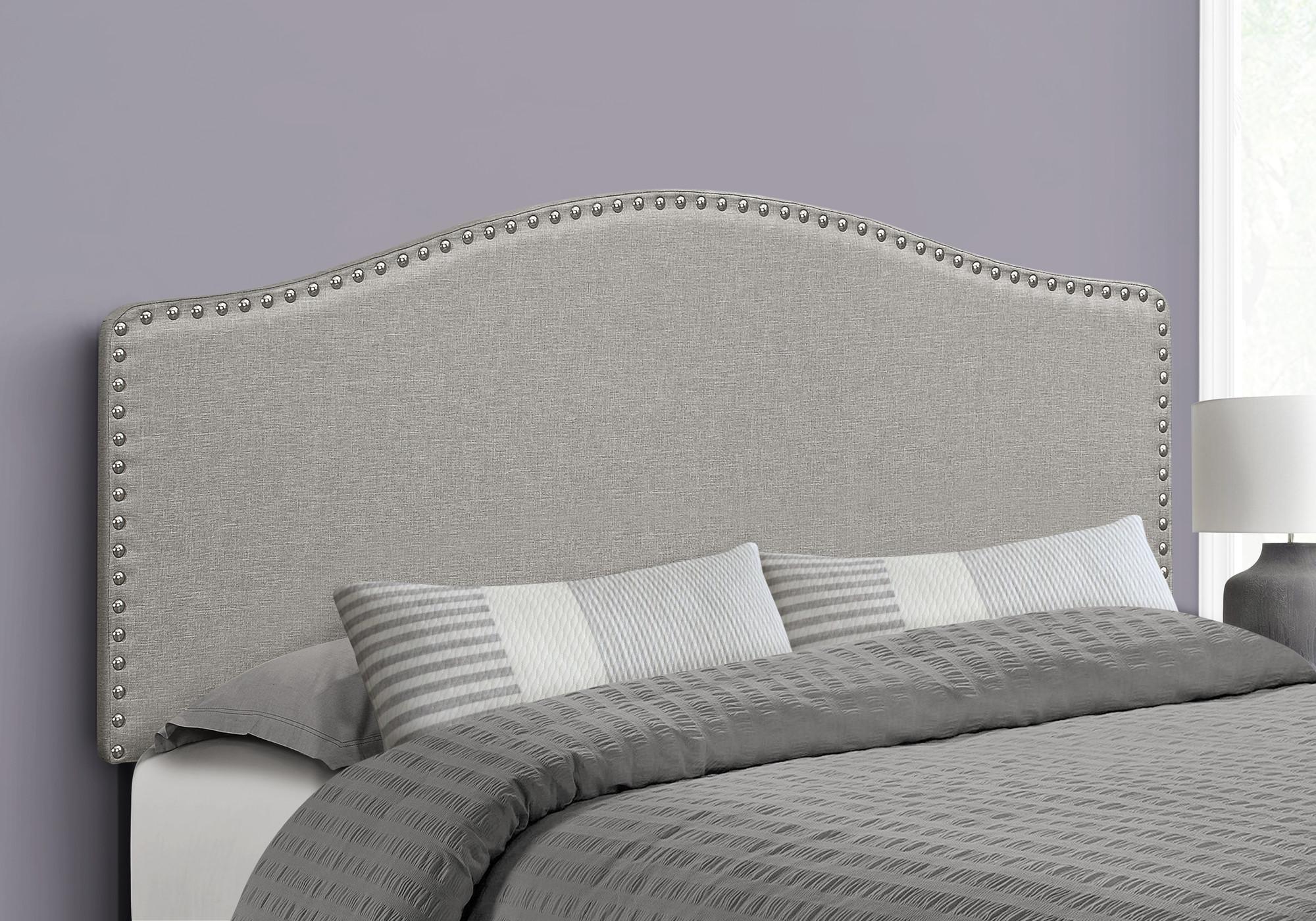 Rent to Own Monarch Queen Headboard, Grey Linen at Aaron's today!